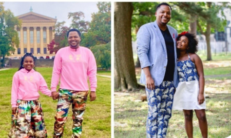 Conheça o pai solteiro que confecciona roupas deslumbrantes para sua filha