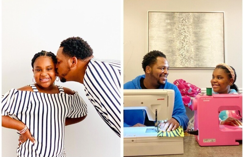 pai e filha sucesso no Instagram