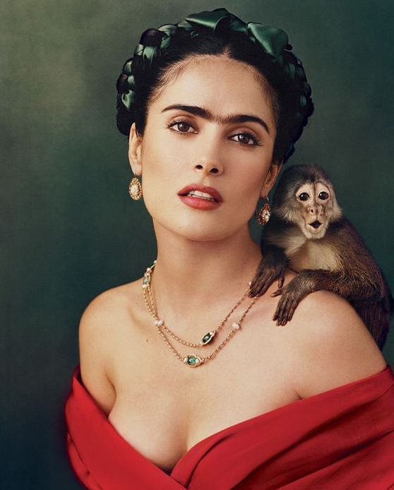 Salma Hayek como Frida Kahlo no filme Frida de 2002