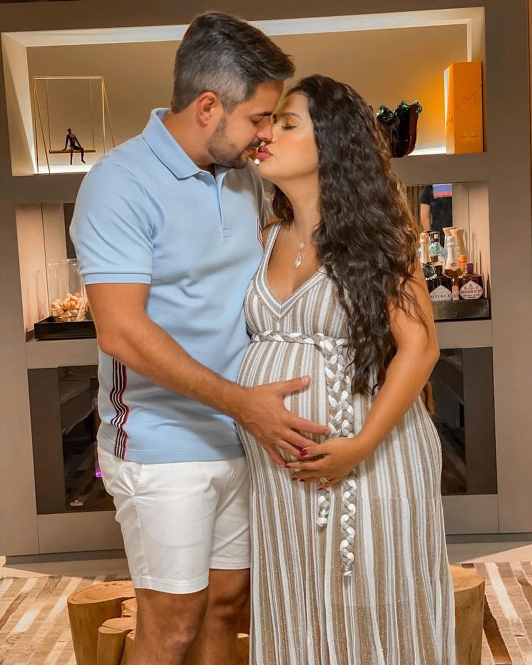 Kaká Diniz e Simone na gravidez de Zaia.