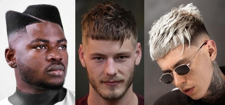 três opções de corte de cabelo masculino 2021 assimétrico