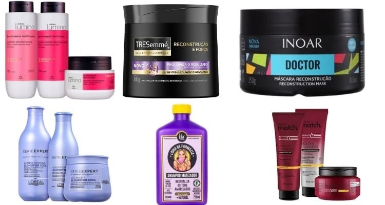 seis produtos para cuidar de cabelos descoloridos