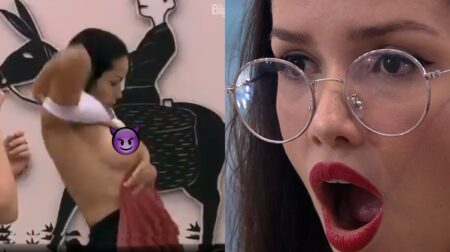 Juliette mostra seios no BBB21.