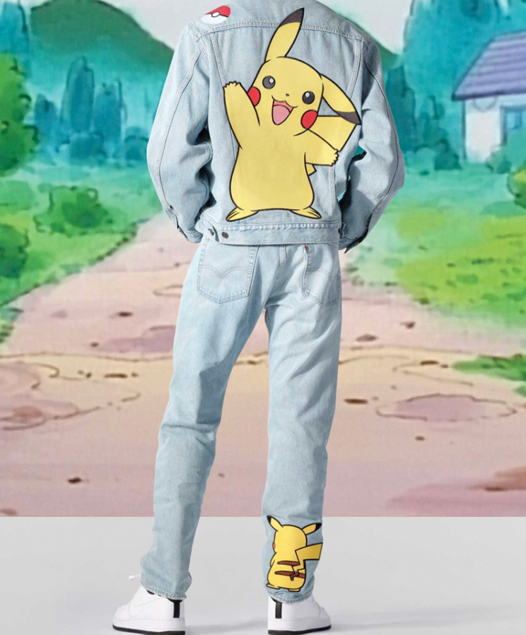 Jaqueta e calça jeans com estampa Pokémon da Levi's
