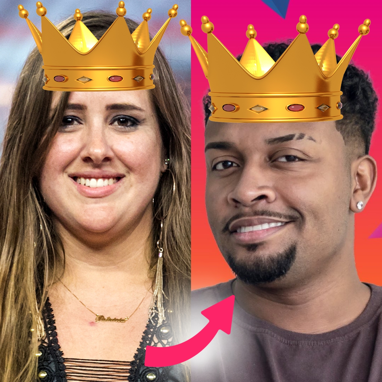 Famosos ex-bbbs Patrícia Leite e Nego Di.