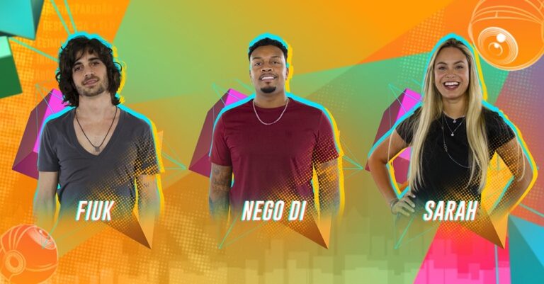 Fiuk, Nego Di e Sarah estão no 3º Paredão do BBB21 - Globo