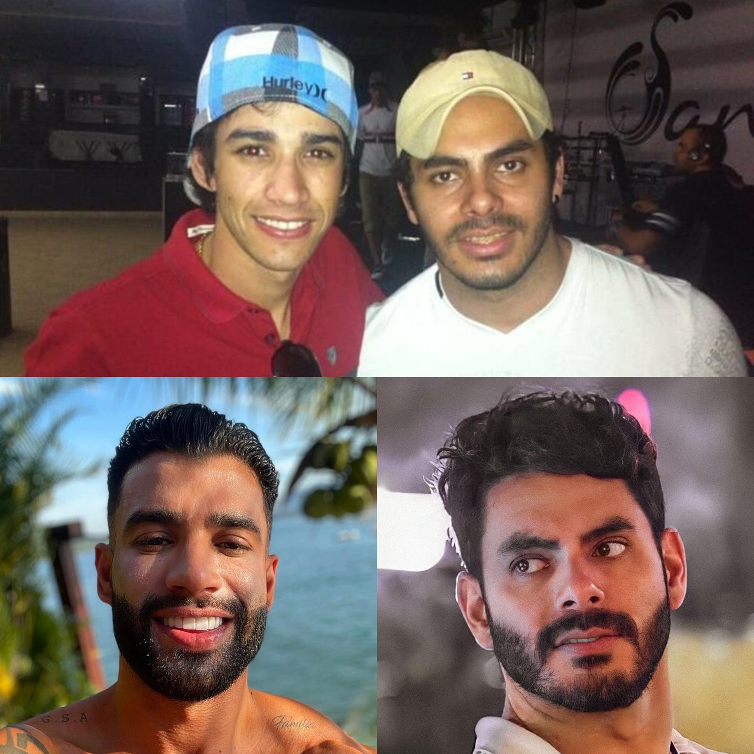 Clique antigo de Rodolffo ao lado de Gusttavo Lima.