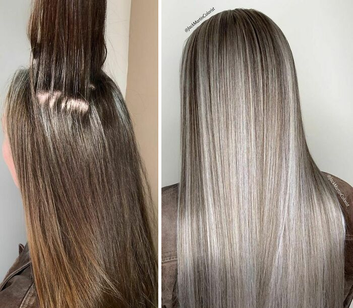 cabelo loiro e cabelo branco