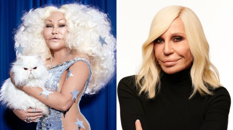 Famosas celebridades - Danatella Versace e Jocelyn Wildenstein.