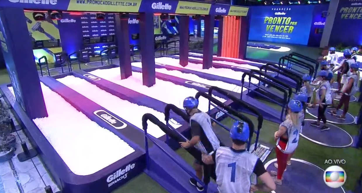 A sétima prova do líder o BBB 21 foi patrocinada pela Gilette