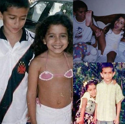 Anitta e o irmão Renan - Reprodução