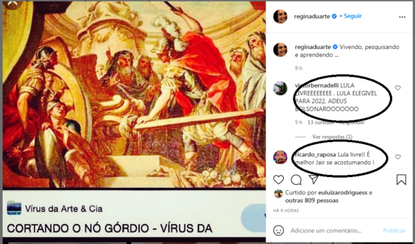 regina duarte bolsonaro lula