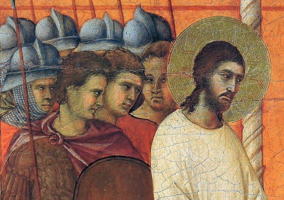 A prisão de Jesus, de Duccio Maesta, 1308. 