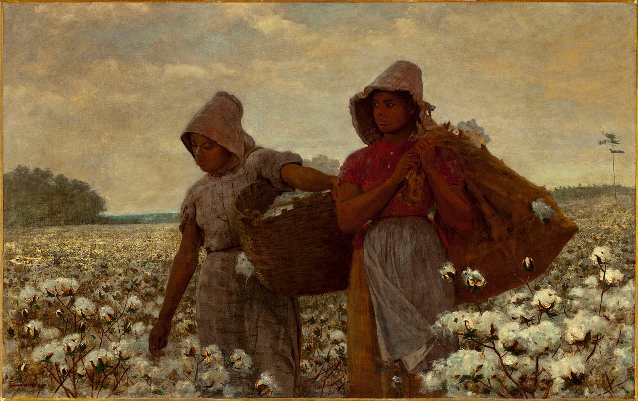 "The Cotton Pickers", quadro de Winslow Homer de 1876.