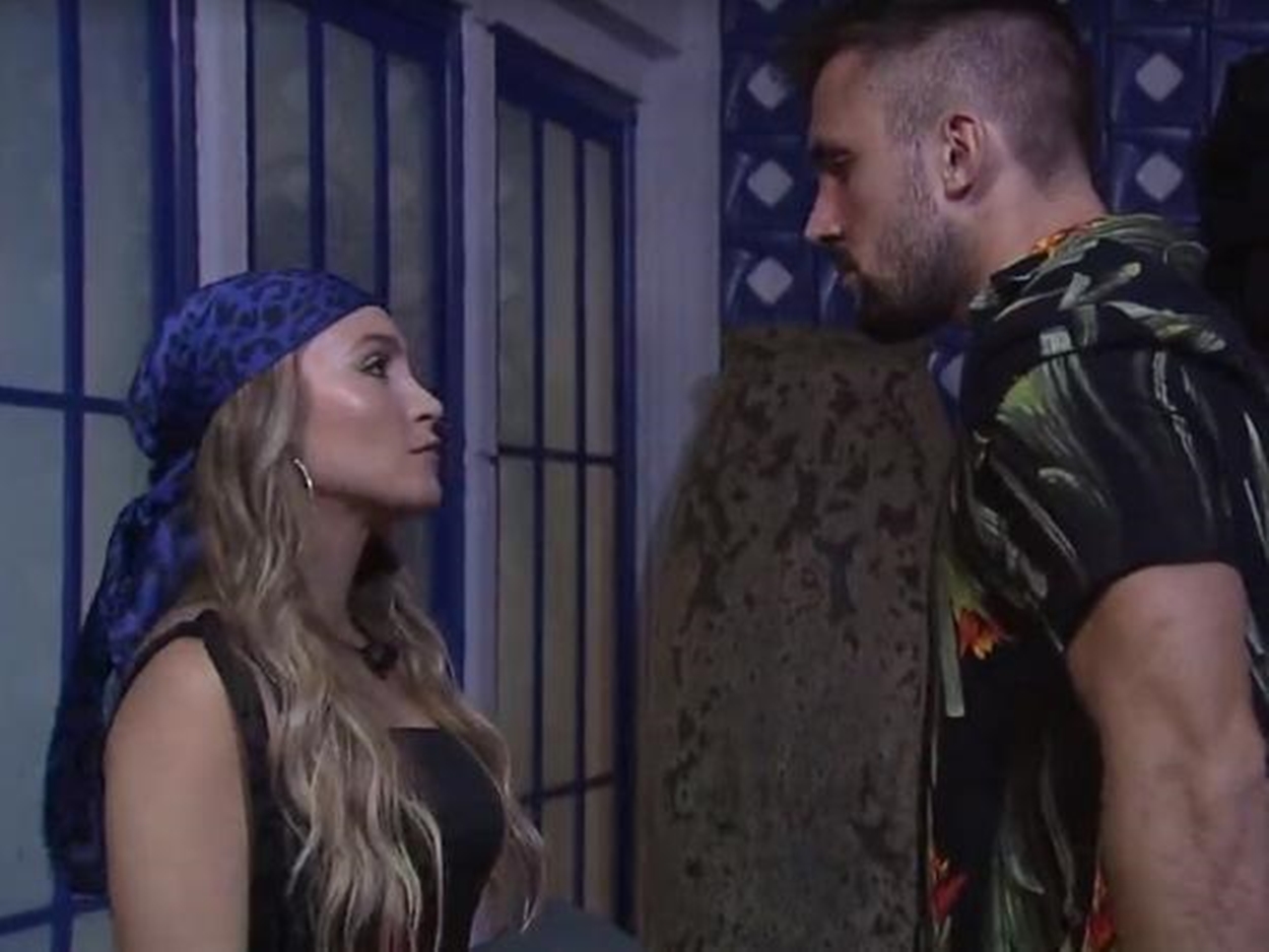 Carla Diaz e Arthur no BBB 21. Carla Diaz e Arthur no BBB 21.