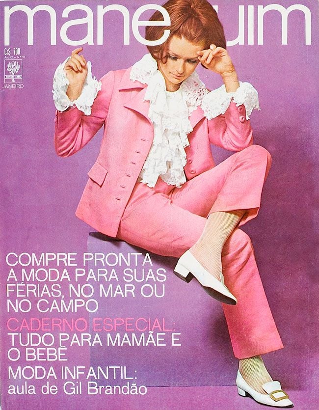 Capa da Revista Manequim dos anos 60. 