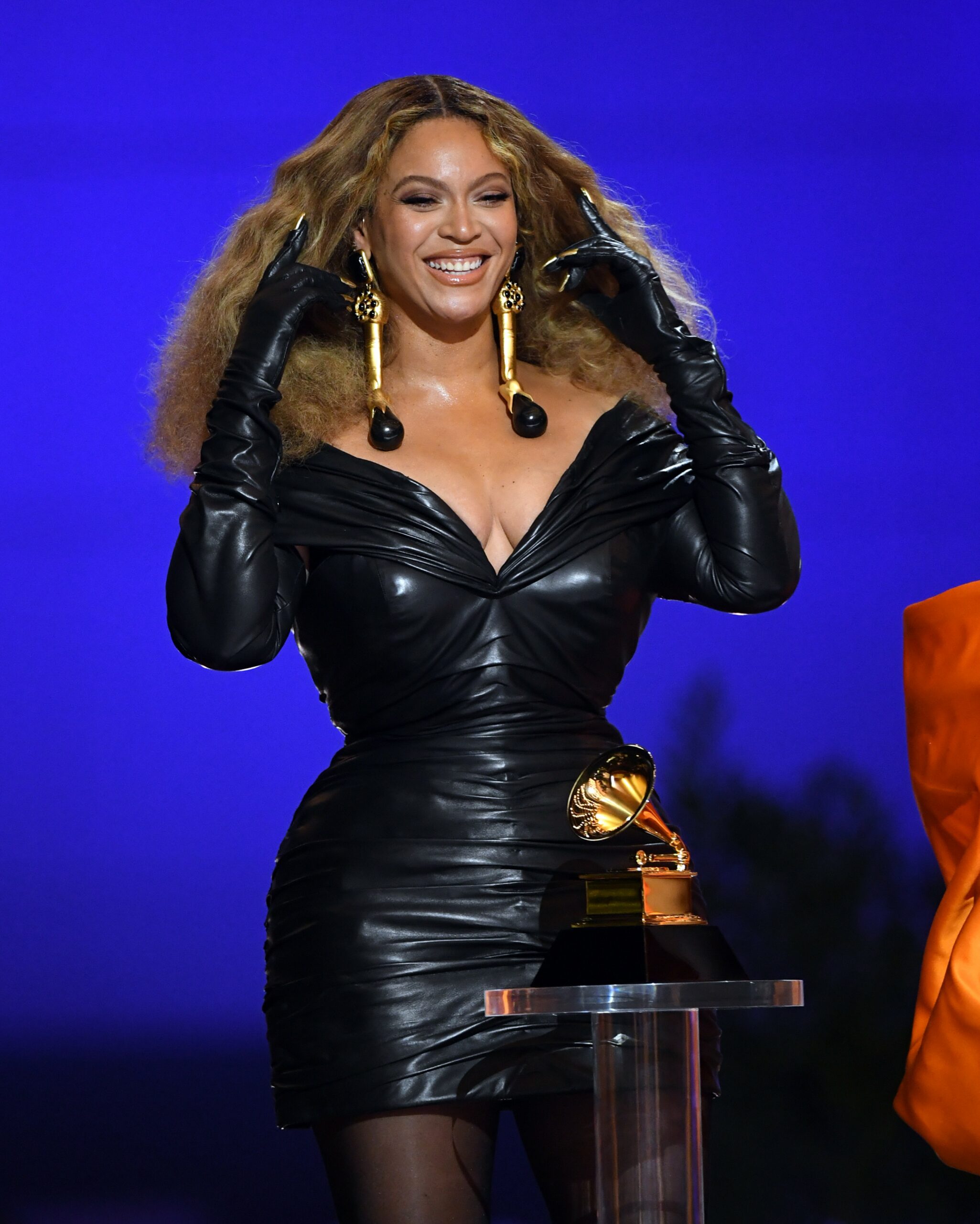 Beyoncé no Grammy 2021.