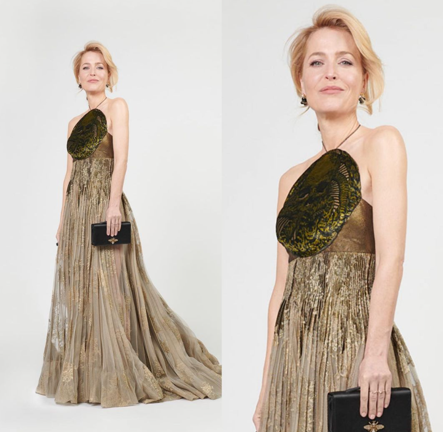 Emma Thompson Vestido Dior Globo de Ouro 2021