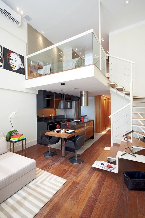 Quarto no mezanino.