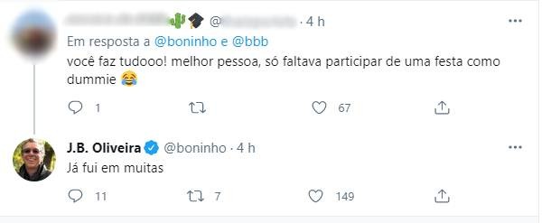 Boninho como dummy Boninho como dummy