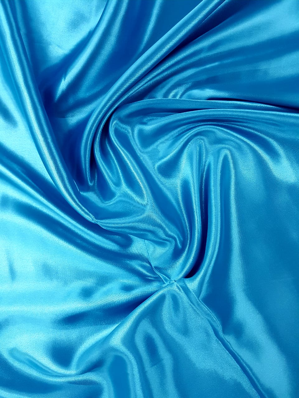 Tecido Cetim azul.