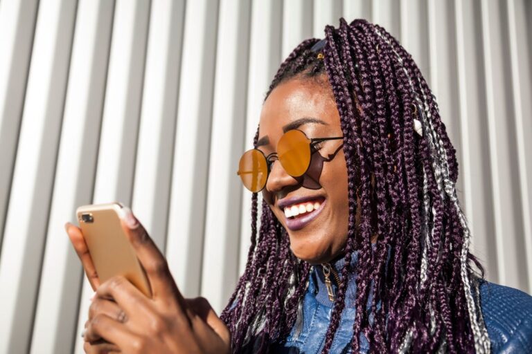 Opção de tranças afros