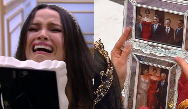 Juliette chora ao ver família em quadro.