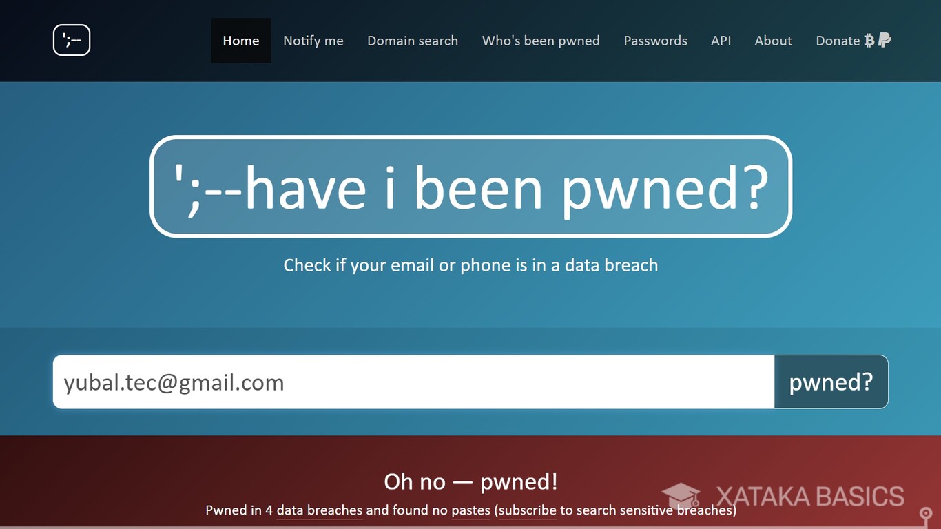 Have I been Pwned, Have I been Pwned