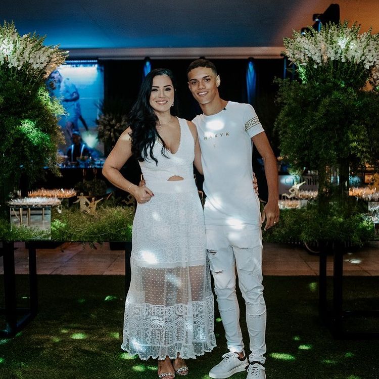 Janaína Mendes com o filho