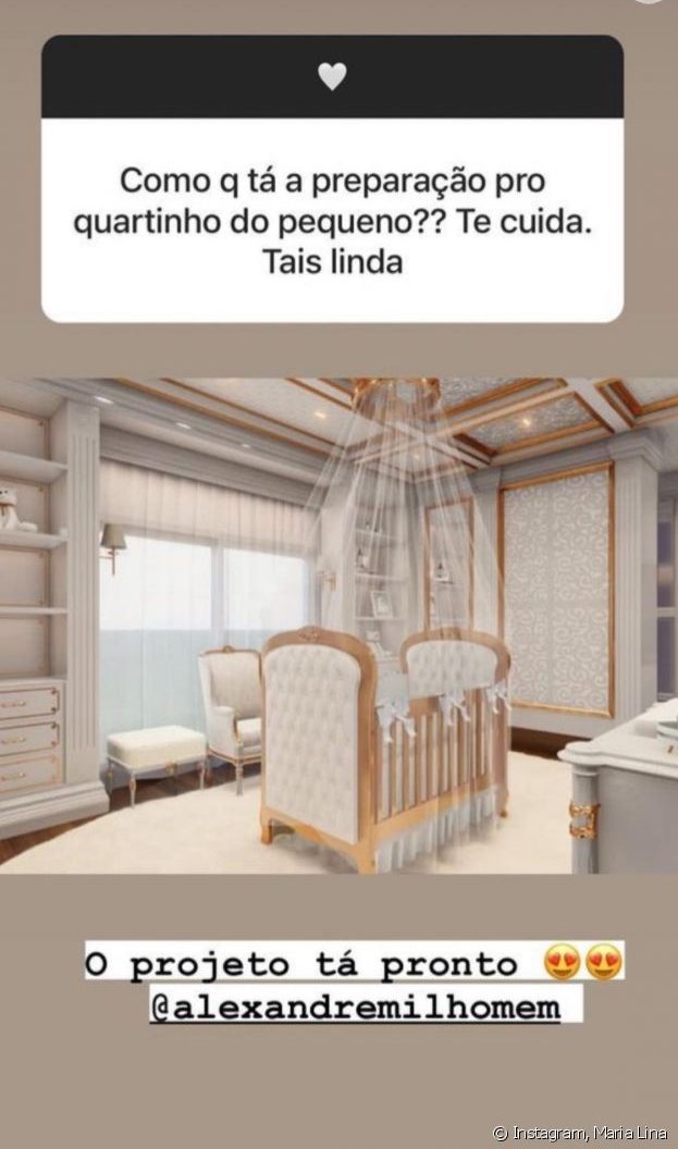 Projeto do quarto do filho de Whindersson Nunes e noiva - Reprodução