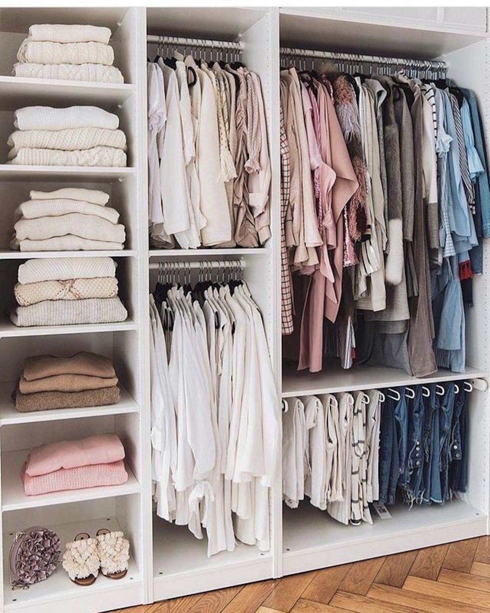 Closet organizado.
