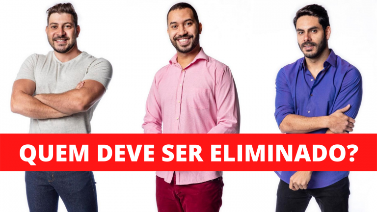 Caio, Gilberto e Rodolffo estão no paredão