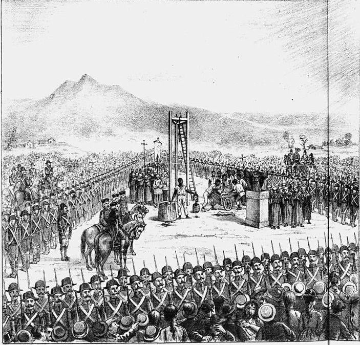 Execução de Tiradentes, no dia 21 de abril de 1792, Revista Illustrada, n. 643, 1892. 