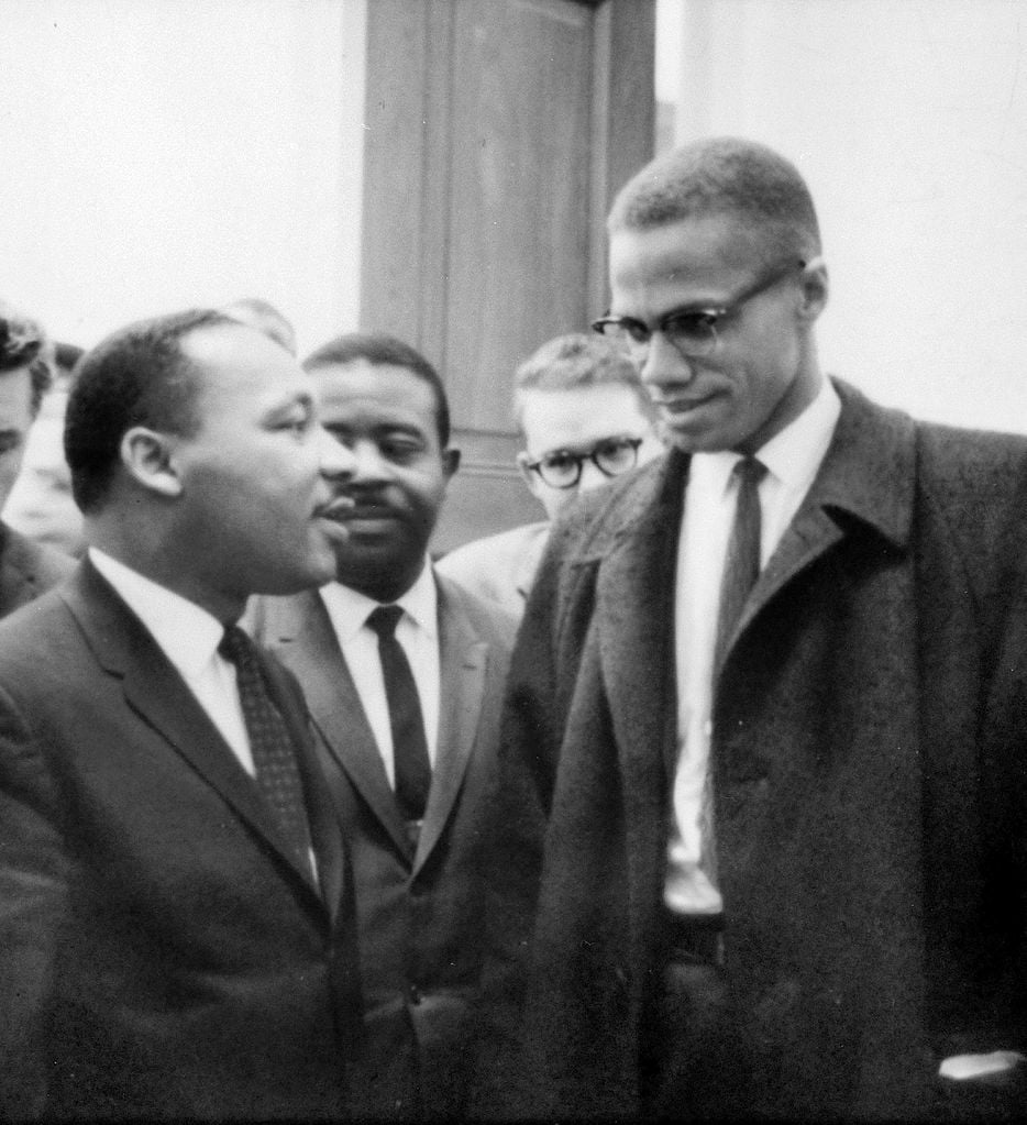 Martin Luther King, Jr. e Malcolm X, 1964. 