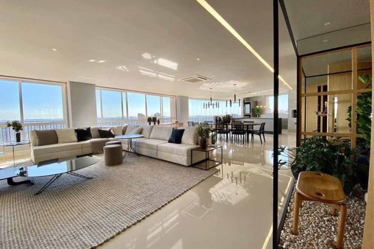 sala da mansão de Gusttavo Lima