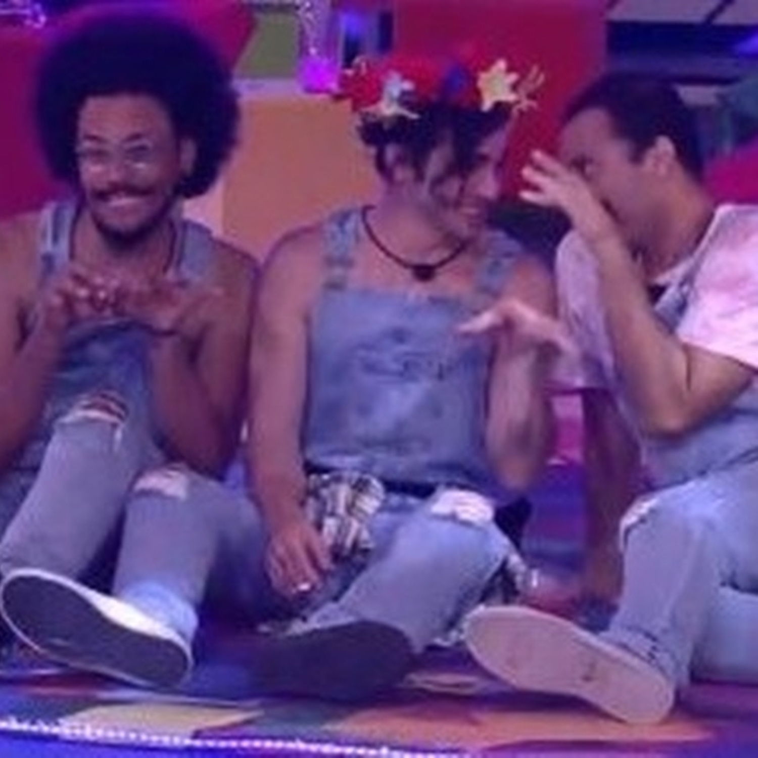 João Luiz, Fiuk e Gilberto. João Luiz, Fiuk e Gilberto.