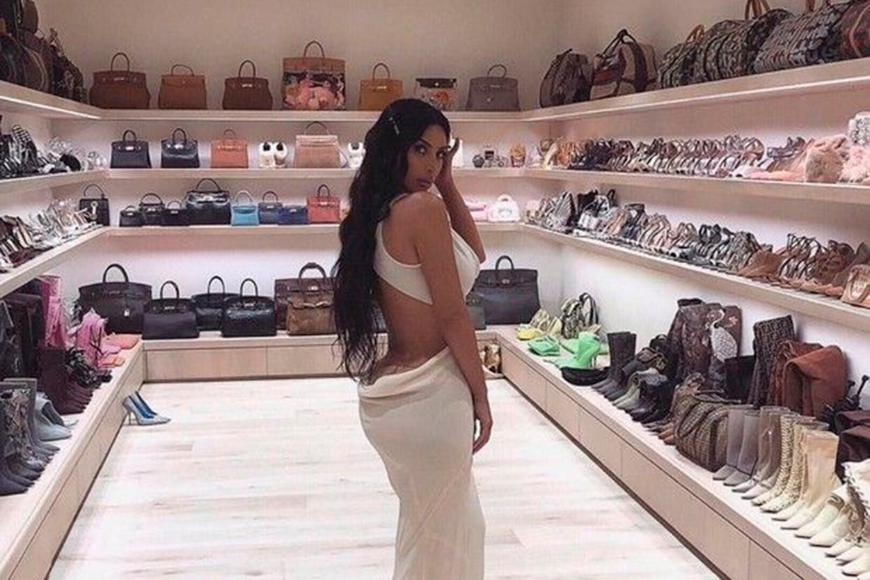 Closet da mansão de Kim Kardashian
