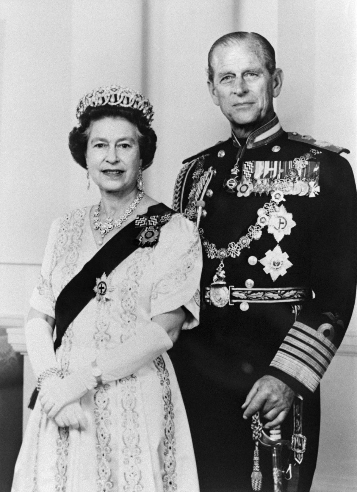 Foto oficial do casal real.