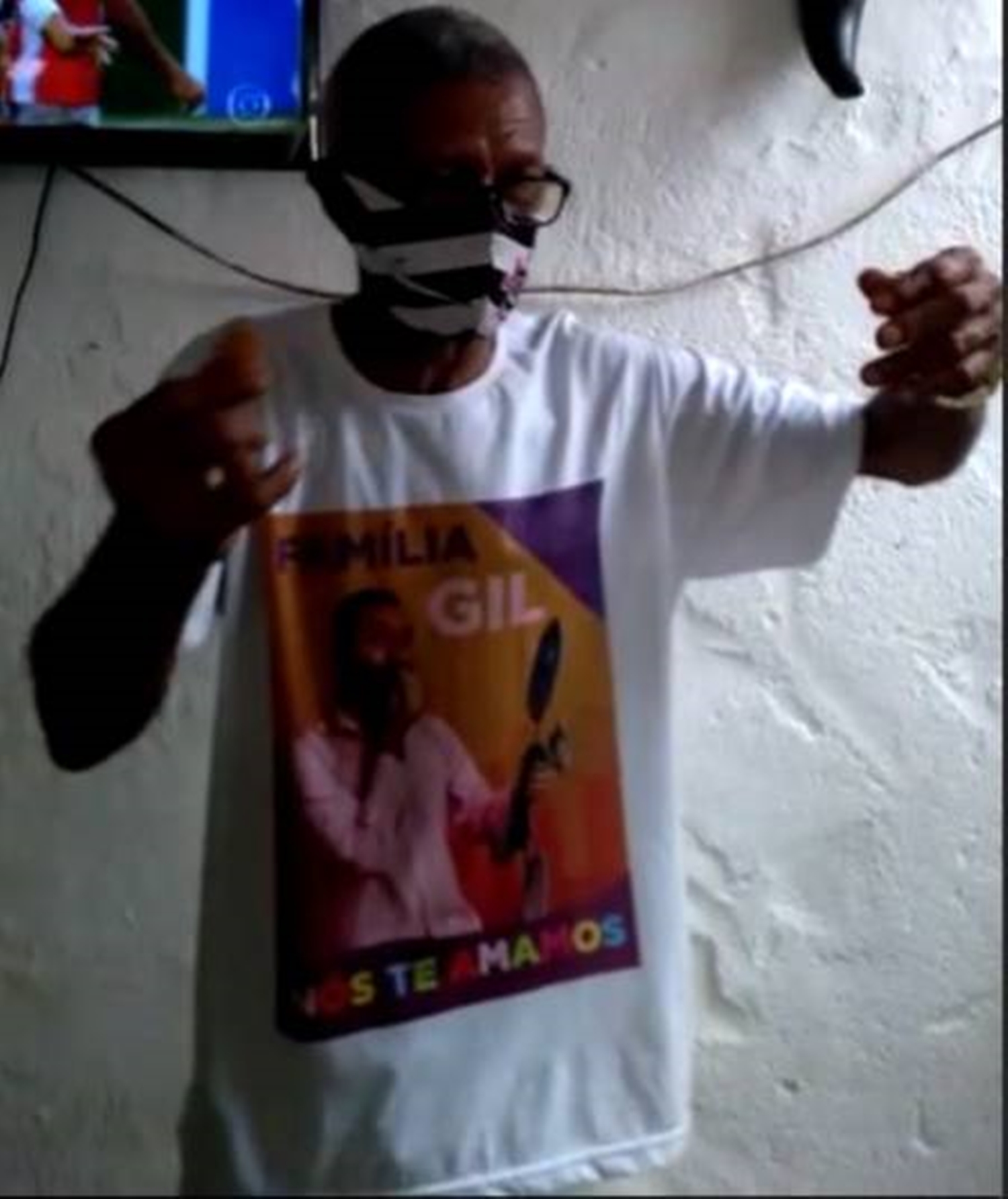 Pai de Gilberto, do BBB 21. Pai de Gilberto, do BBB 21.