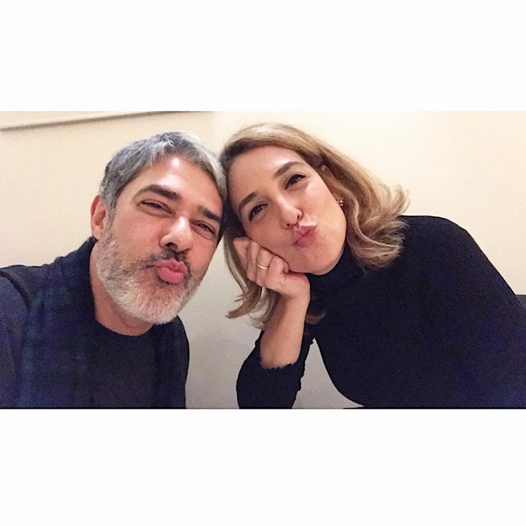 Natasha Dantas e William Bonner. Natasha Dantas e William Bonner.