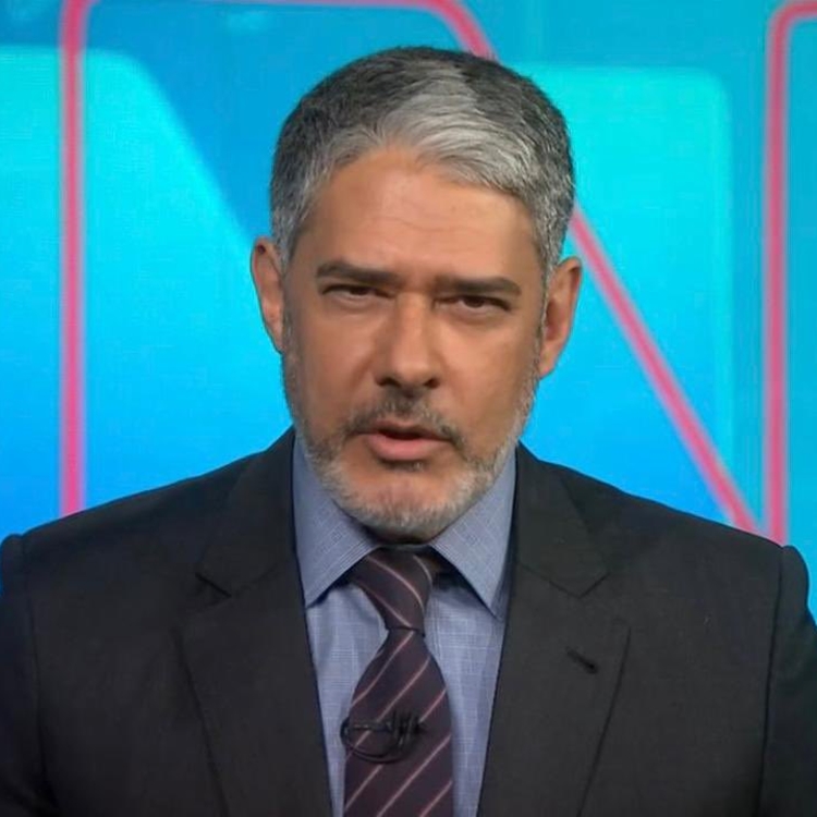 William Bonner com barba. William Bonner com barba.