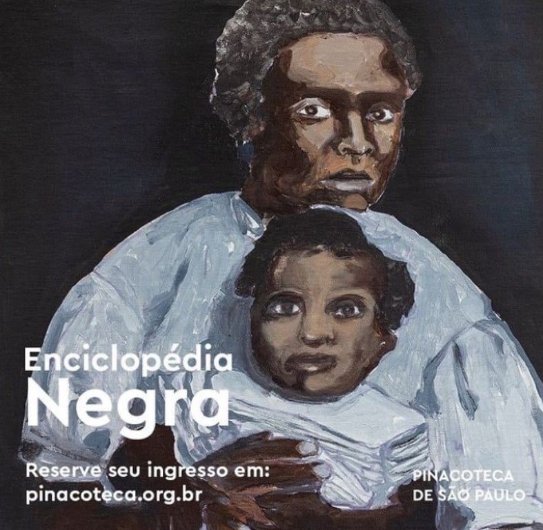 Cartaz da Exposição Enciclopédia Negra. 