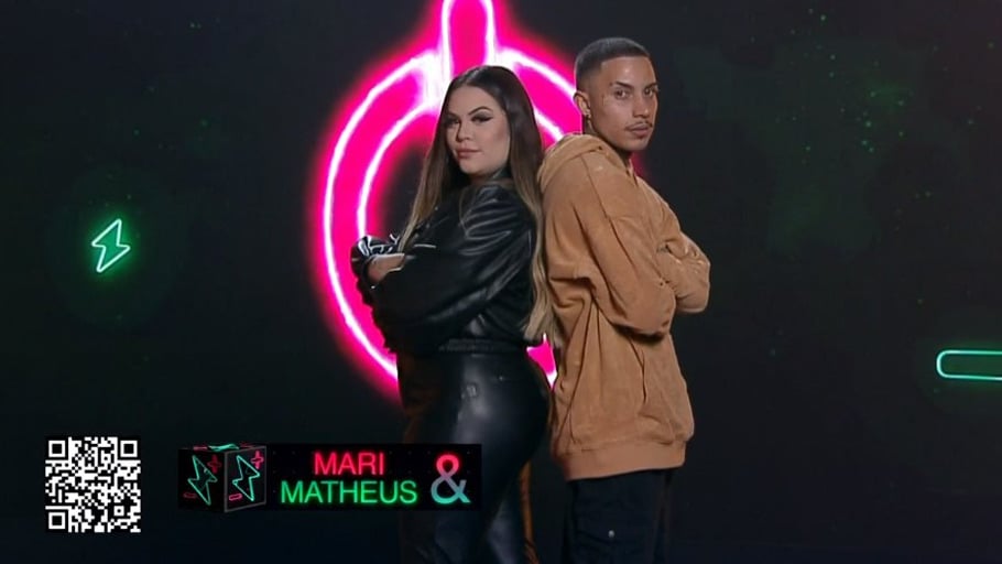 Matheus e Mari  é o casal mais jovem do Power Couple (imagem: divulgação)