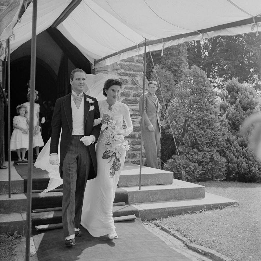 Babe em seu casamento com Stanley Mortimer, em 1940. 