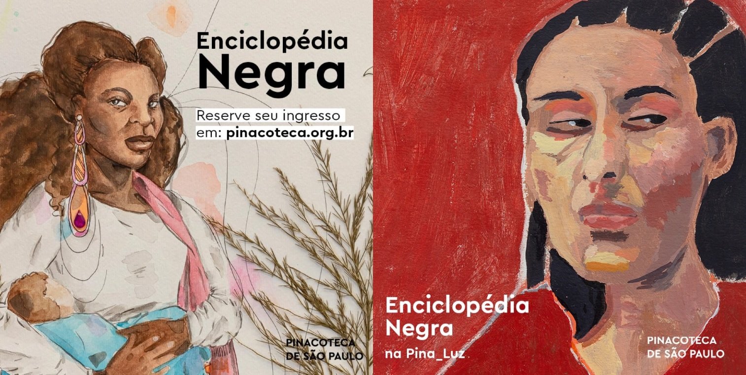 Cartazes da Exposição Enciclopédia Negra.