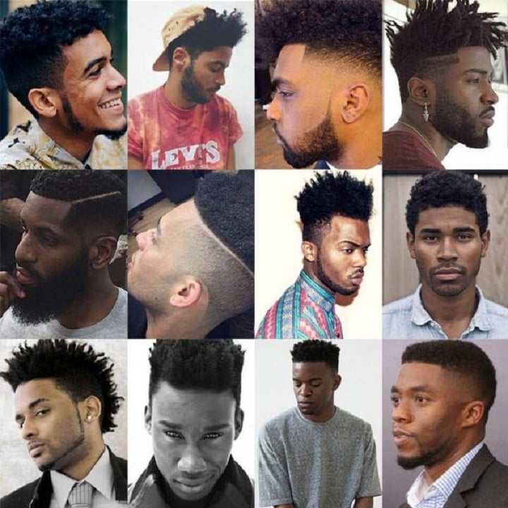 Cortes de cabelos afros masculinos