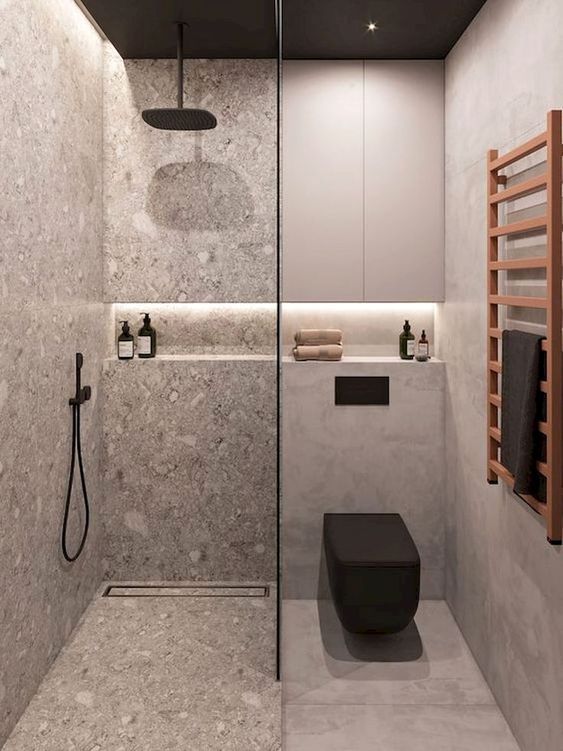 Banheiro planejado moderno.