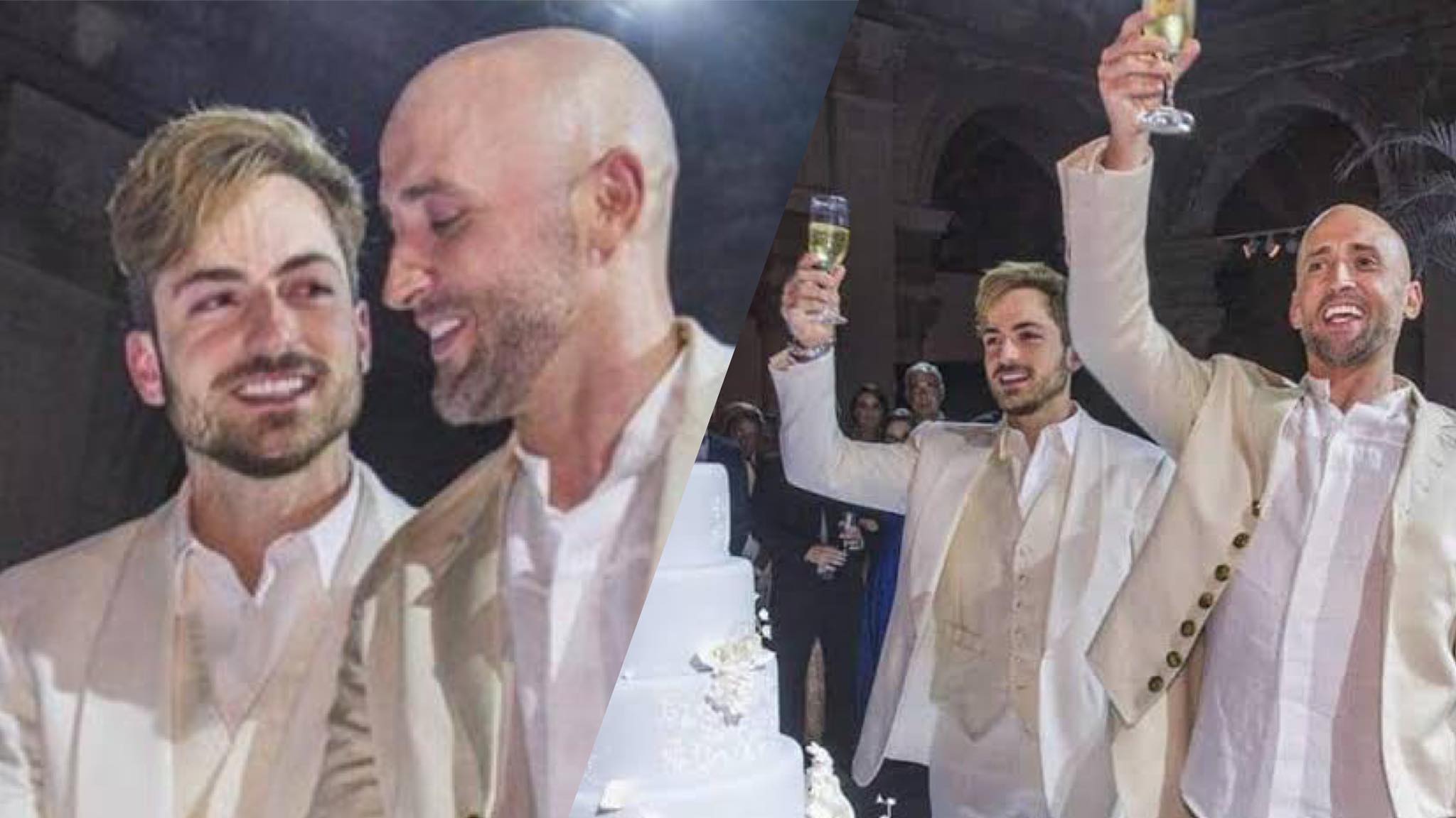 Em 2015, Thales e Paulo Gustavo se casaram no RJ (montagem: Fashion Bubbles)