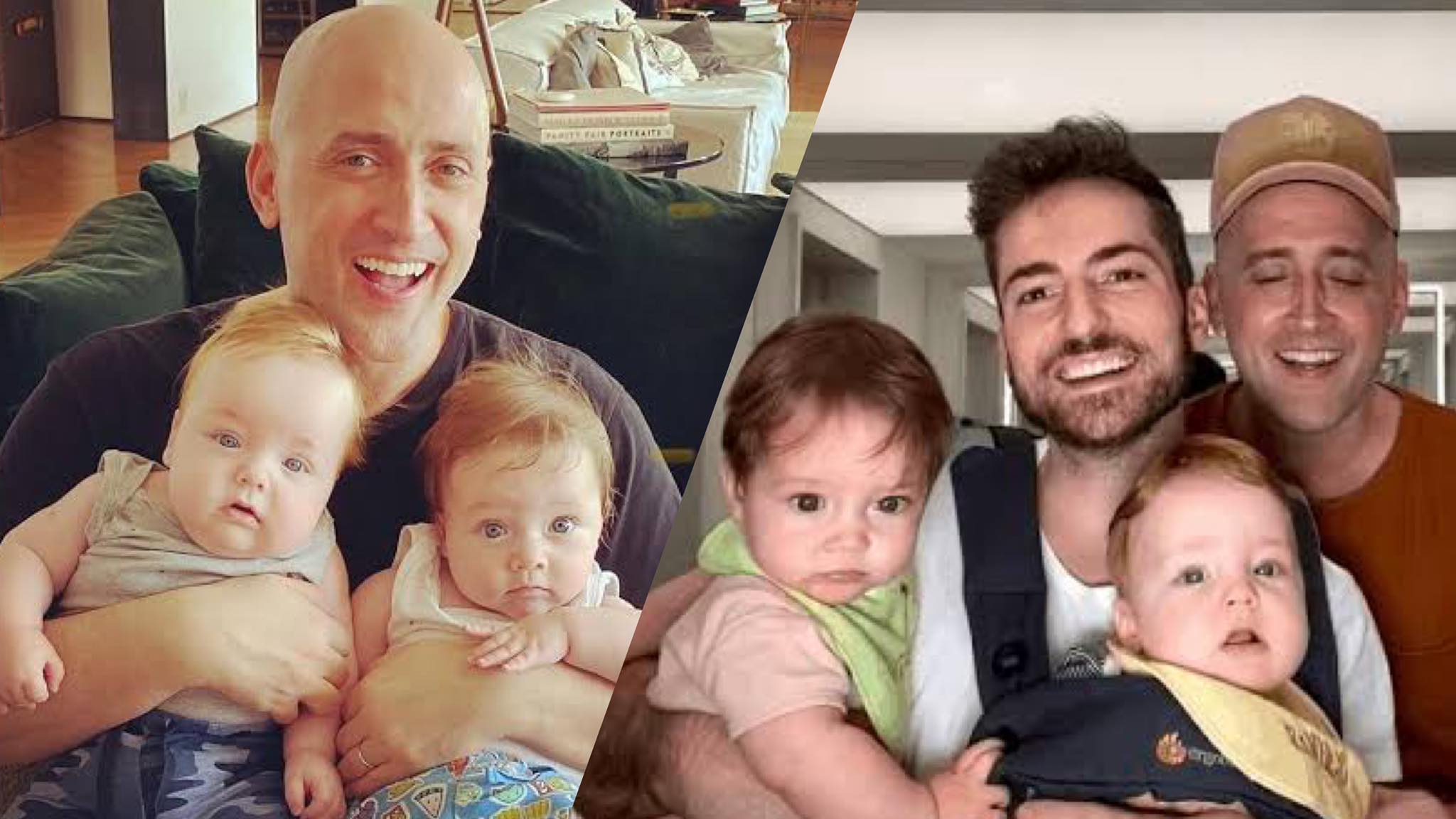 Em agosto de 2019 tiveram os filhos, Gael e Romeo (montagem: Fashion Bubbles)