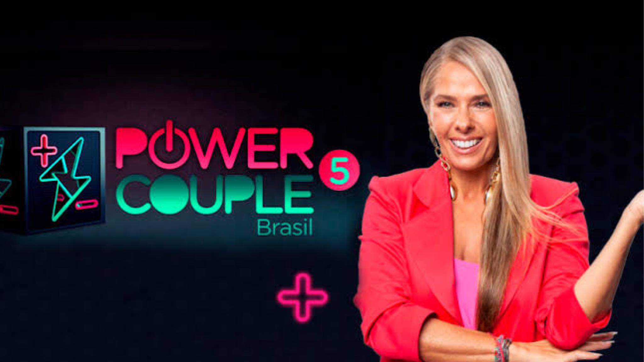 Adriane Galisteu está à frente do Power Couple, da TV Record (imagem: reprodução) 